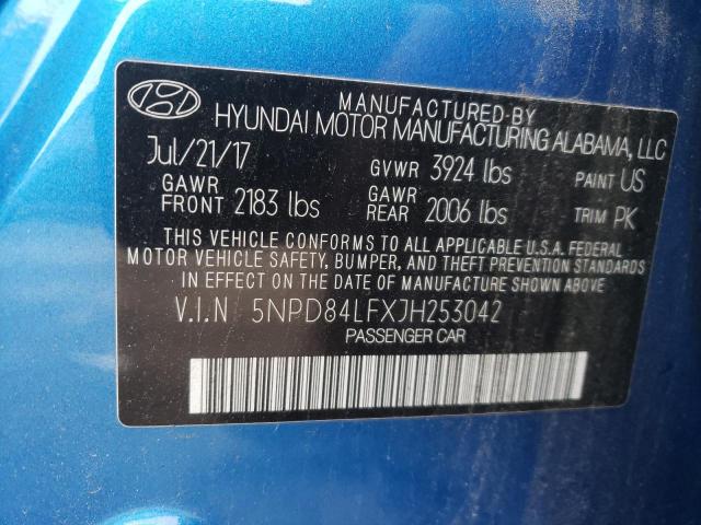 Photo 11 VIN: 5NPD84LFXJH253042 - HYUNDAI ELANTRA SE 