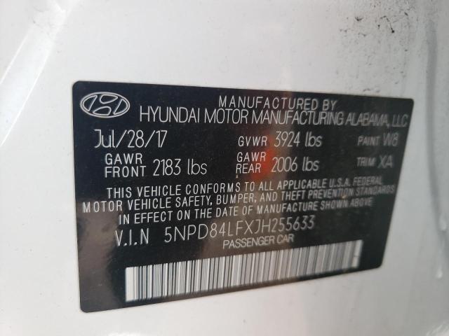 Photo 9 VIN: 5NPD84LFXJH255633 - HYUNDAI ELANTRA SE 