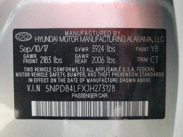 Photo 9 VIN: 5NPD84LFXJH273128 - HYUNDAI ELANTRA SE 