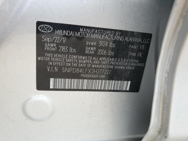 Photo 12 VIN: 5NPD84LFXJH277227 - HYUNDAI ELANTRA SE 