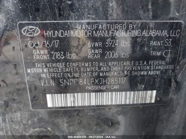 Photo 8 VIN: 5NPD84LFXJH285117 - HYUNDAI ELANTRA 