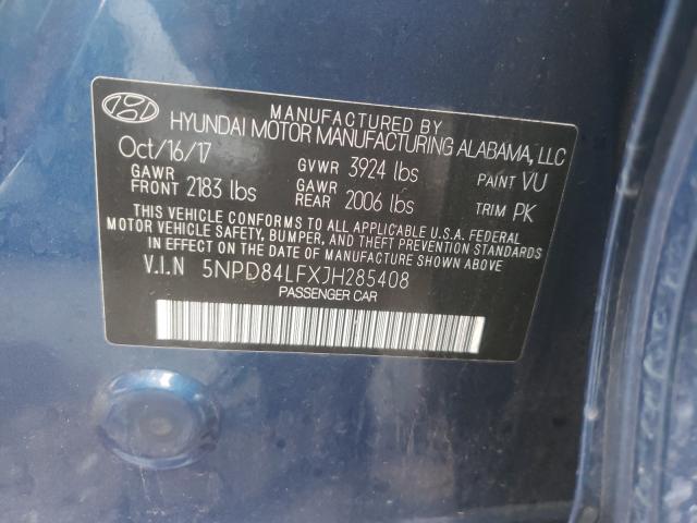 Photo 9 VIN: 5NPD84LFXJH285408 - HYUNDAI ELANTRA SE 