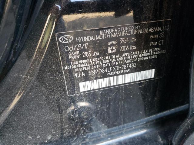 Photo 11 VIN: 5NPD84LFXJH287482 - HYUNDAI ELANTRA SE 