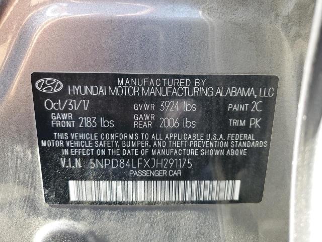 Photo 11 VIN: 5NPD84LFXJH291175 - HYUNDAI ELANTRA SE 