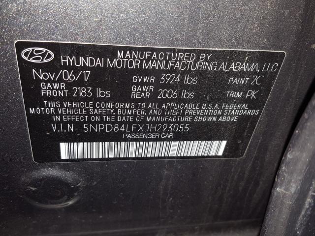 Photo 9 VIN: 5NPD84LFXJH293055 - HYUNDAI ELANTRA SE 