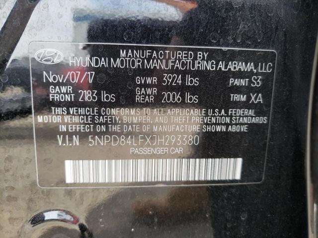 Photo 12 VIN: 5NPD84LFXJH293380 - HYUNDAI ELANTRA SE 