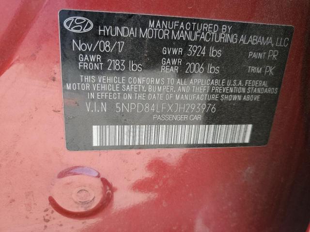 Photo 11 VIN: 5NPD84LFXJH293976 - HYUNDAI ELANTRA SE 