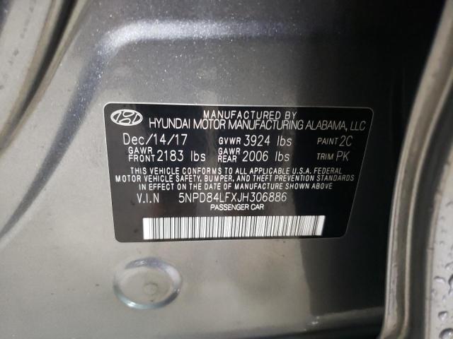 Photo 11 VIN: 5NPD84LFXJH306886 - HYUNDAI ELANTRA SE 