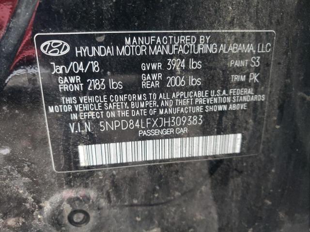 Photo 11 VIN: 5NPD84LFXJH309383 - HYUNDAI ELANTRA SE 