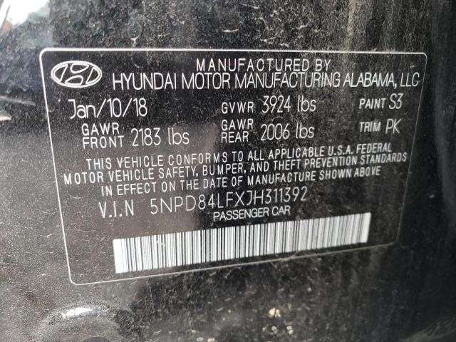 Photo 11 VIN: 5NPD84LFXJH311392 - HYUNDAI ELANTRA SE 