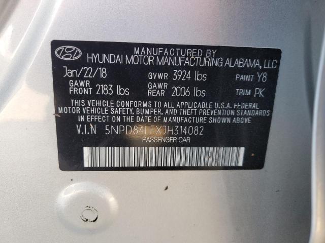 Photo 11 VIN: 5NPD84LFXJH314082 - HYUNDAI ELANTRA SE 