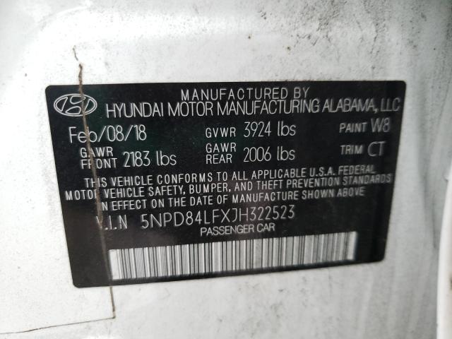 Photo 9 VIN: 5NPD84LFXJH322523 - HYUNDAI ELANTRA SE 