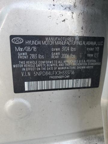 Photo 9 VIN: 5NPD84LFXJH333716 - HYUNDAI ELANTRA SE 