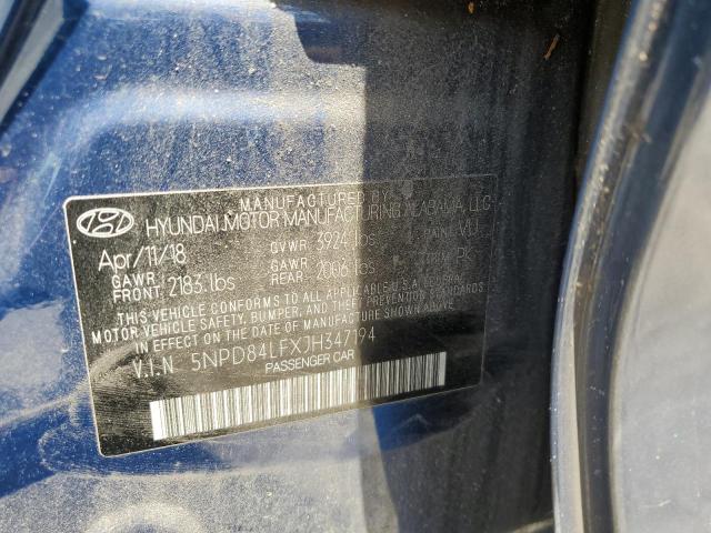 Photo 11 VIN: 5NPD84LFXJH347194 - HYUNDAI ELANTRA 