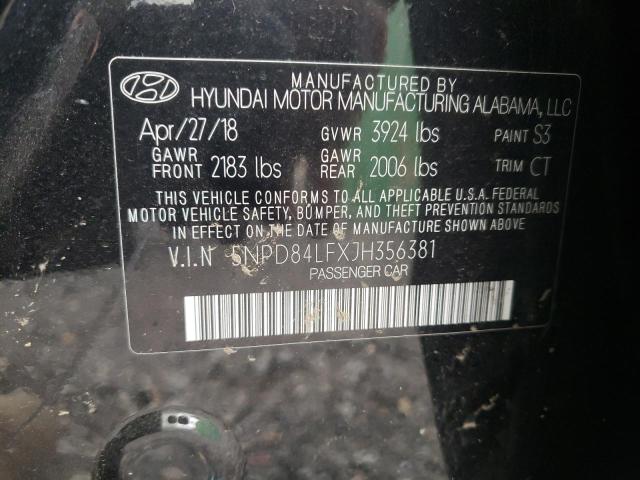 Photo 9 VIN: 5NPD84LFXJH356381 - HYUNDAI ELANTRA SE 