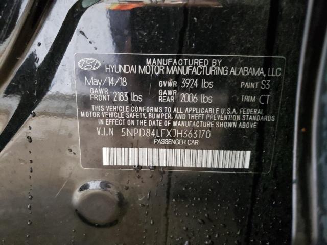 Photo 11 VIN: 5NPD84LFXJH363170 - HYUNDAI ELANTRA SE 