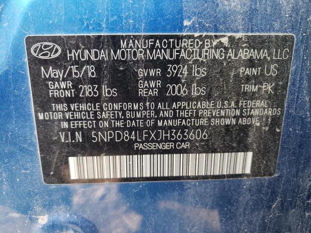 Photo 12 VIN: 5NPD84LFXJH363606 - HYUNDAI ELANTRA SE 