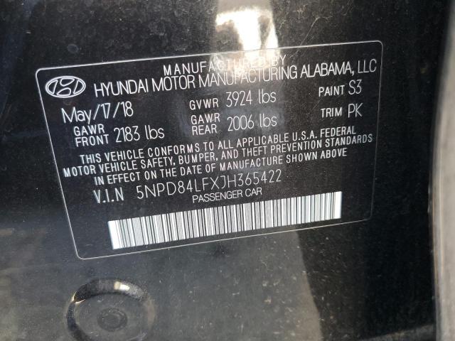 Photo 11 VIN: 5NPD84LFXJH365422 - HYUNDAI ELANTRA SE 