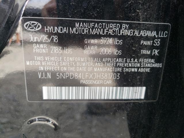 Photo 9 VIN: 5NPD84LFXJH381703 - HYUNDAI ELANTRA SE 