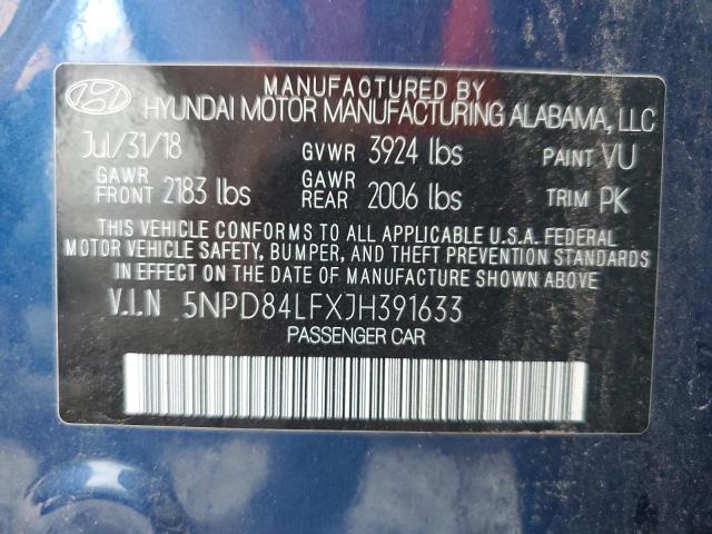 Photo 9 VIN: 5NPD84LFXJH391633 - HYUNDAI ELANTRA SE 