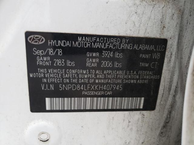 Photo 11 VIN: 5NPD84LFXKH407945 - HYUNDAI ELANTRA 