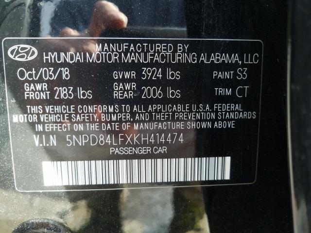 Photo 9 VIN: 5NPD84LFXKH414474 - HYUNDAI ELANTRA SE 