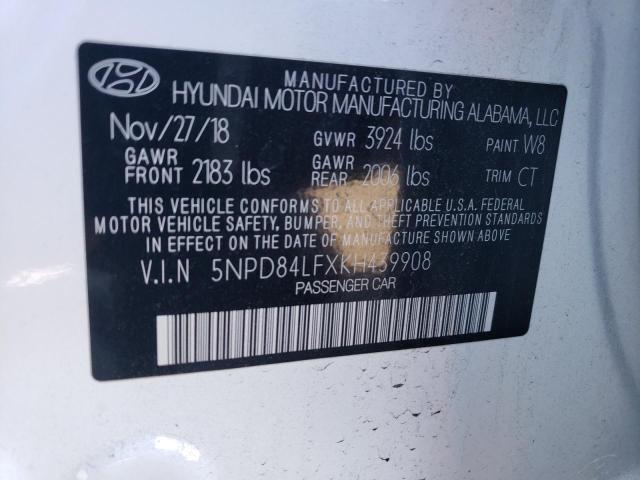 Photo 11 VIN: 5NPD84LFXKH439908 - HYUNDAI ELANTRA 