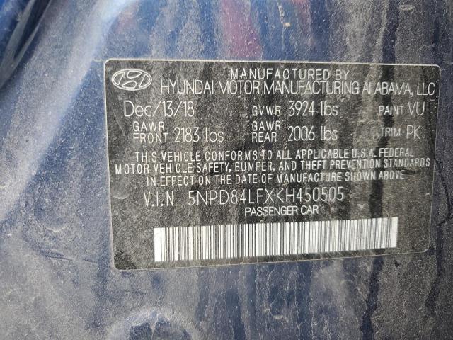 Photo 11 VIN: 5NPD84LFXKH450505 - HYUNDAI ELANTRA SE 