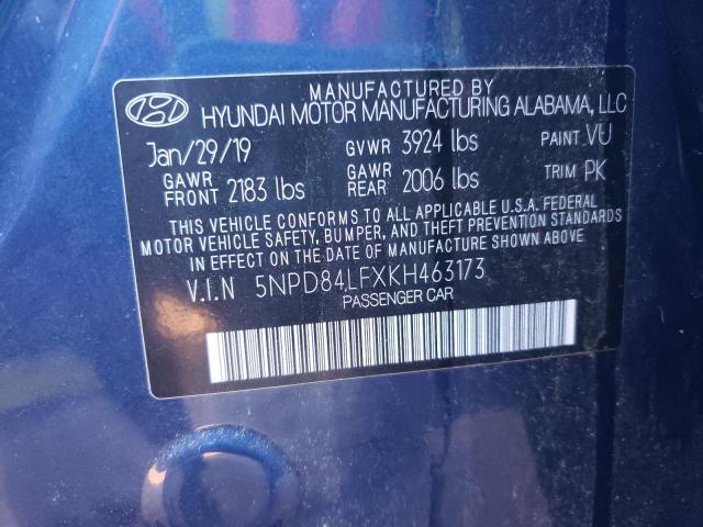 Photo 11 VIN: 5NPD84LFXKH463173 - HYUNDAI ELANTRA SE 