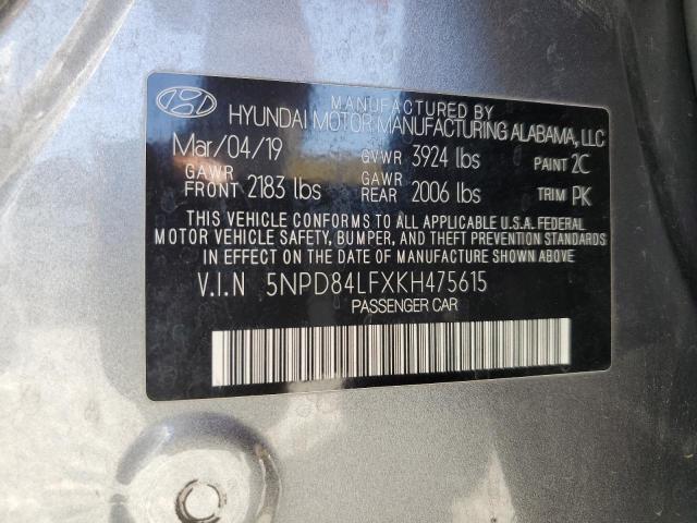 Photo 11 VIN: 5NPD84LFXKH475615 - HYUNDAI ELANTRA SE 