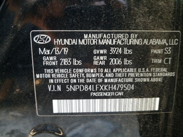 Photo 9 VIN: 5NPD84LFXKH479504 - HYUNDAI ELANTRA SE 