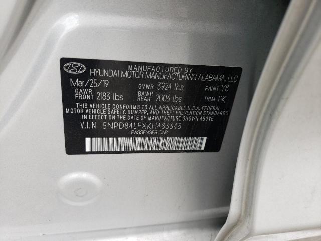 Photo 9 VIN: 5NPD84LFXKH483648 - HYUNDAI ELANTRA SE 