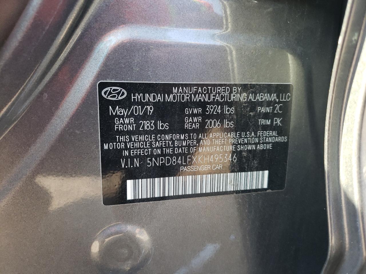 Photo 11 VIN: 5NPD84LFXKH495346 - HYUNDAI ELANTRA 