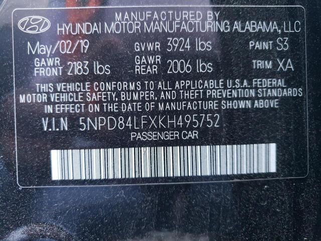 Photo 11 VIN: 5NPD84LFXKH495752 - HYUNDAI ELANTRA SE 