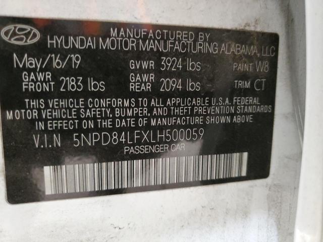 Photo 11 VIN: 5NPD84LFXLH500059 - HYUNDAI ELANTRA 