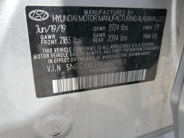 Photo 12 VIN: 5NPD84LFXLH509103 - HYUNDAI ELANTRA SE 