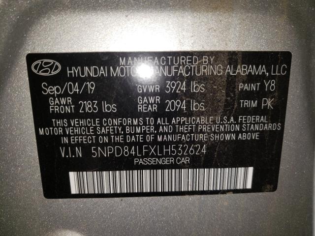 Photo 9 VIN: 5NPD84LFXLH532624 - HYUNDAI ELANTRA SE 