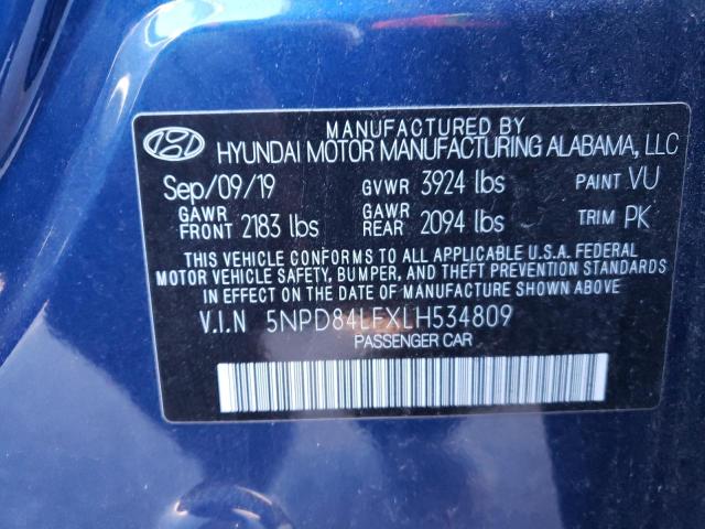 Photo 11 VIN: 5NPD84LFXLH534809 - HYUNDAI ELANTRA 