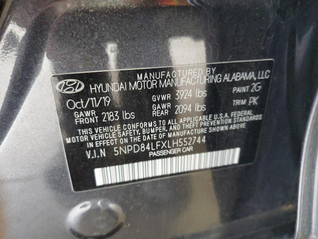 Photo 11 VIN: 5NPD84LFXLH552744 - HYUNDAI ELANTRA SE 