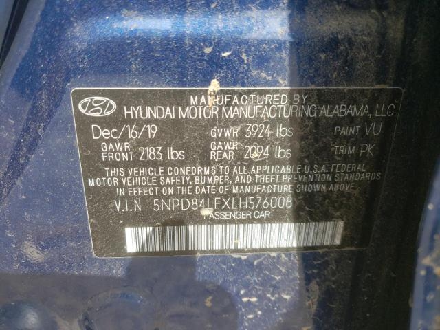 Photo 11 VIN: 5NPD84LFXLH576008 - HYUNDAI ELANTRA SE 