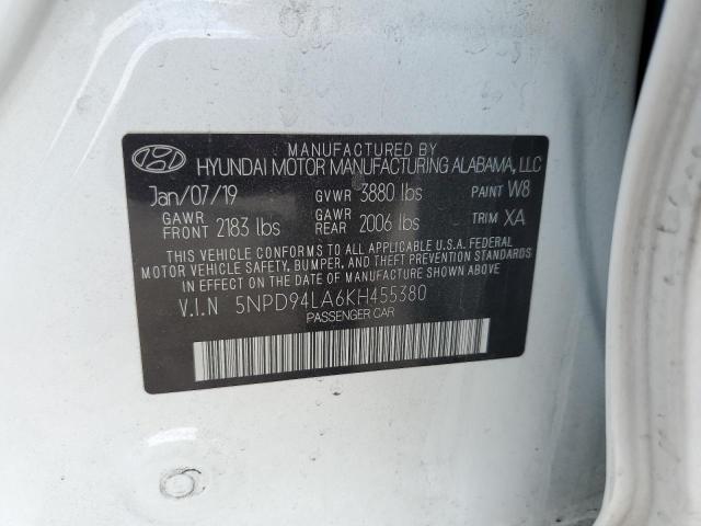 Photo 11 VIN: 5NPD94LA6KH455380 - HYUNDAI ELANTRA 