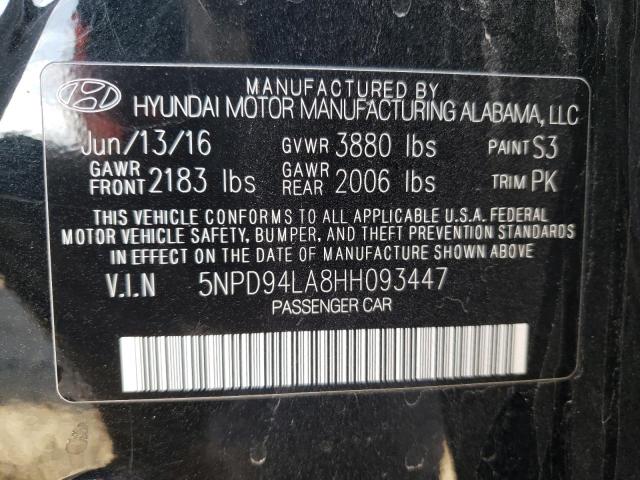 Photo 9 VIN: 5NPD94LA8HH093447 - HYUNDAI ELANTRA 