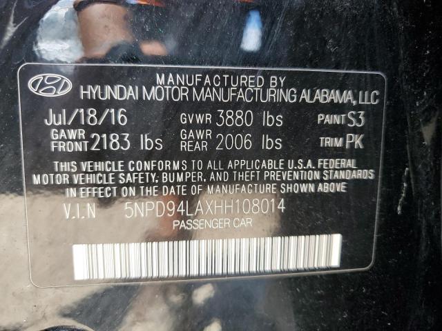 Photo 9 VIN: 5NPD94LAXHH108014 - HYUNDAI ELANTRA EC 