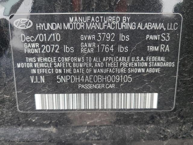 Photo 12 VIN: 5NPDH4AE0BH009105 - HYUNDAI ELANTRA 