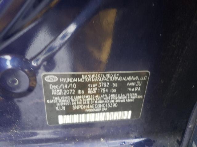 Photo 9 VIN: 5NPDH4AE0BH015390 - HYUNDAI ELANTRA GL 