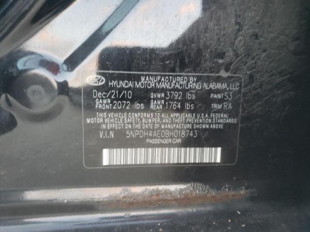 Photo 9 VIN: 5NPDH4AE0BH018743 - HYUNDAI ELANTRA GL 