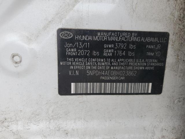 Photo 11 VIN: 5NPDH4AE0BH023862 - HYUNDAI ELANTRA GL 