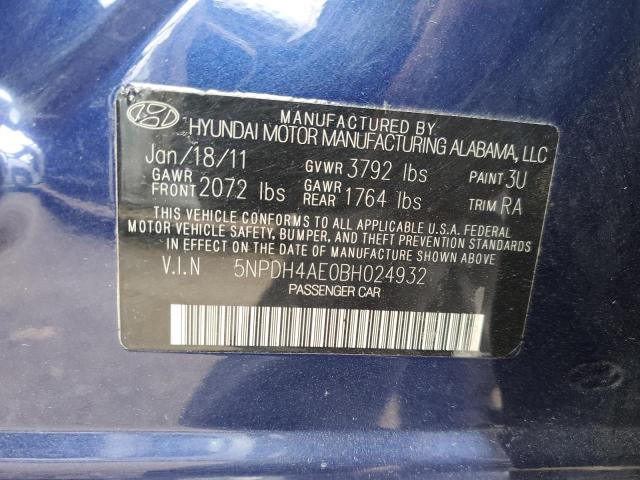 Photo 11 VIN: 5NPDH4AE0BH024932 - HYUNDAI ELANTRA GL 