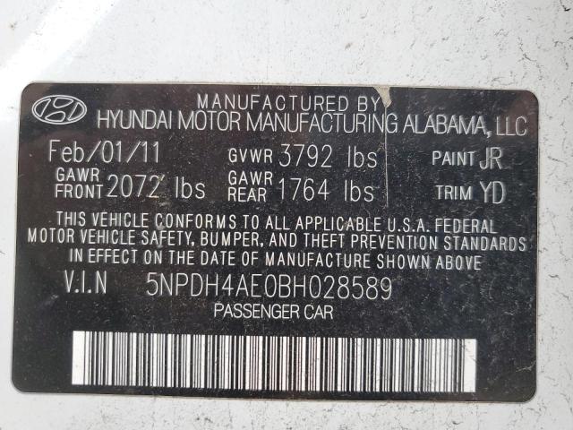 Photo 11 VIN: 5NPDH4AE0BH028589 - HYUNDAI ELANTRA 