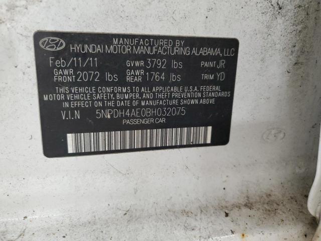 Photo 11 VIN: 5NPDH4AE0BH032075 - HYUNDAI ELANTRA GL 